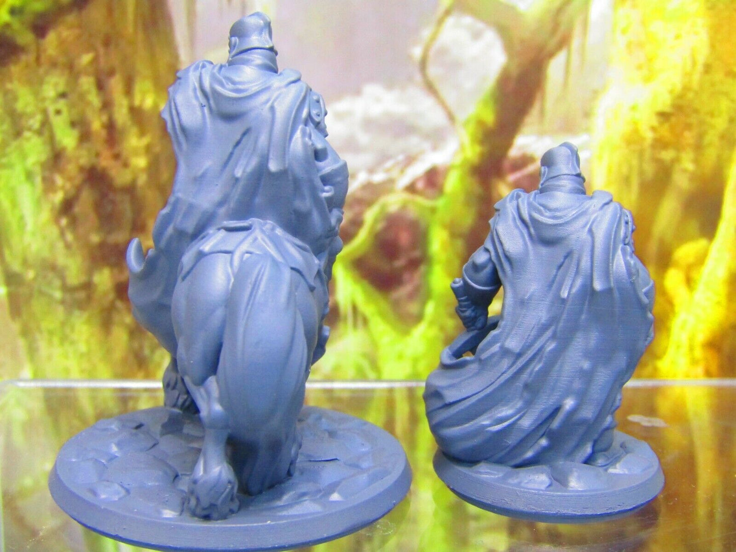 Death Knight Pair Mini Miniature Figure 3D Printed Model 28/32mm Scale Fantasy