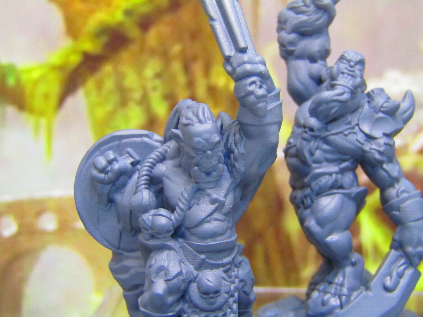4pc Orc Tribe War Party Mini Miniature Figure 3D Printed Model 28/32mm Scale