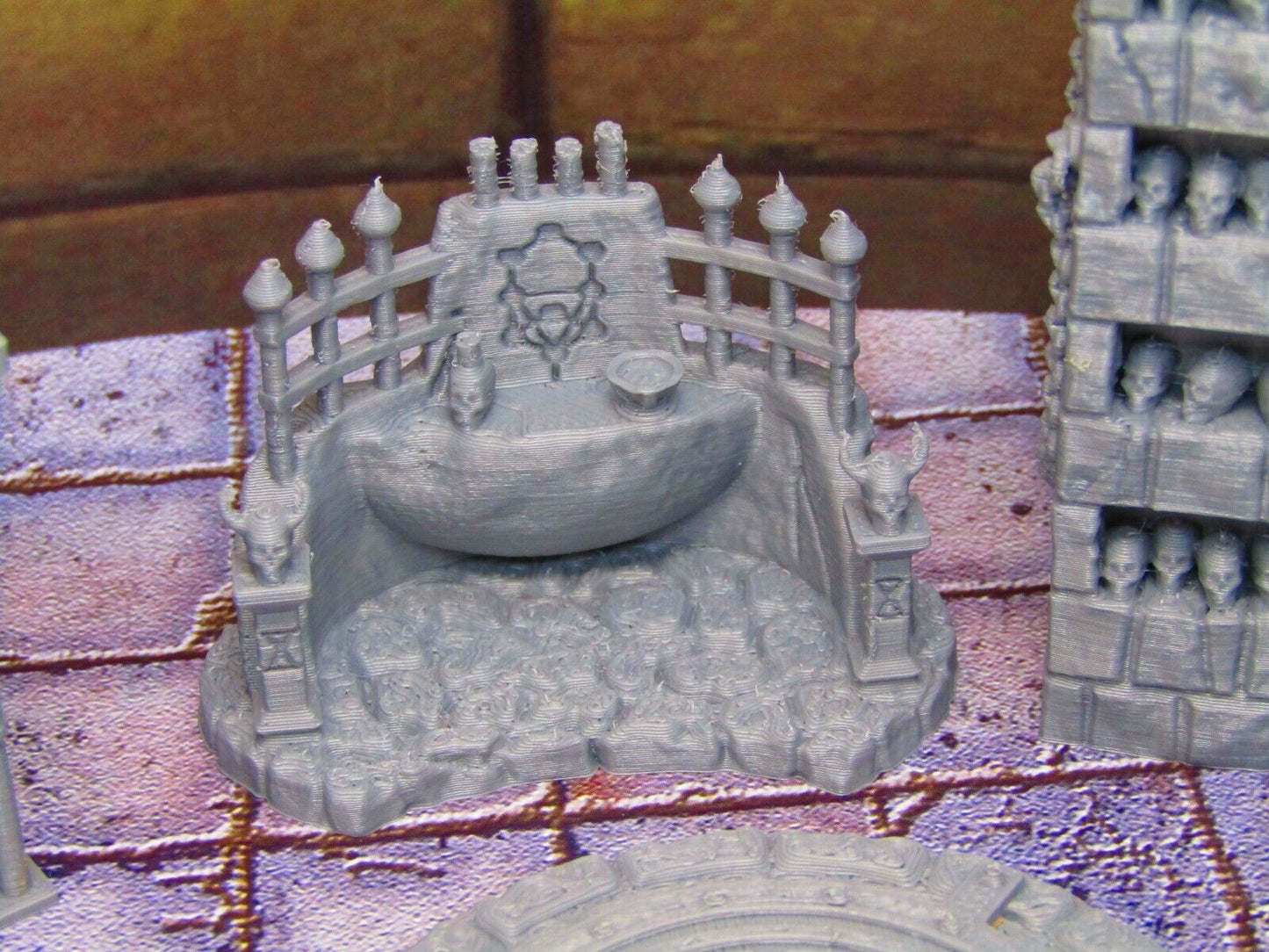 11pc Torture Chamber Occult Sacrificial Prison Scenery Scatter Terrain Props 3D