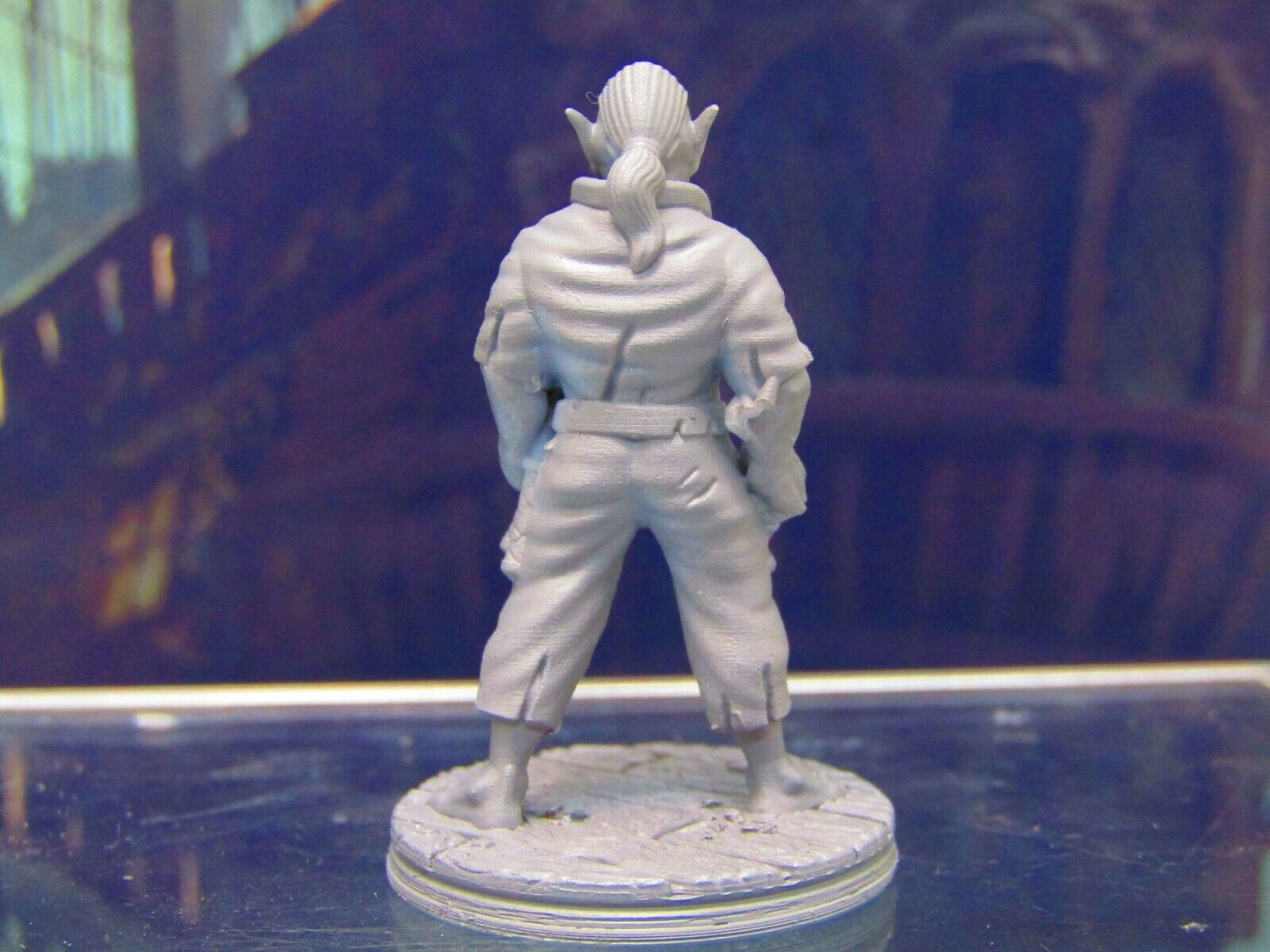 Half Orc Pirate with Axe Mini Miniature Figure 3D Printed Model 28/32mm Scale