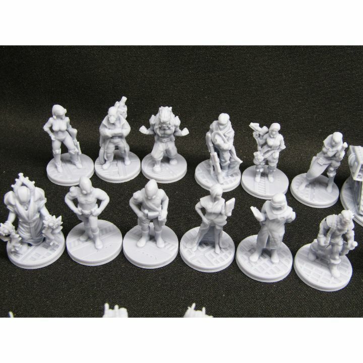 Sci Fi Mini Set 4 - 48 pc The Ignis Quadrant EC3D Miniatures