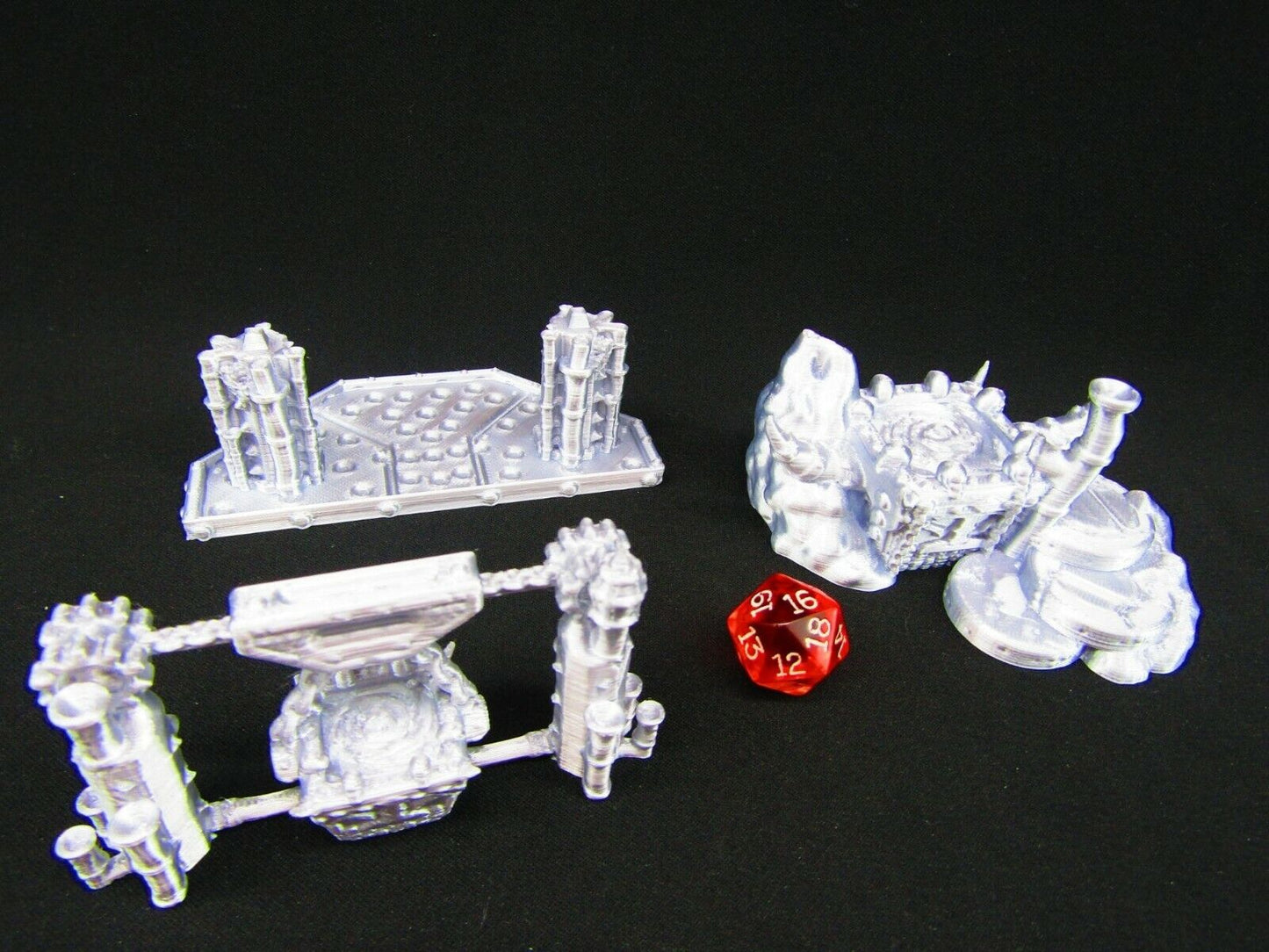 Smelting Iron Works Foundry and Furnace Scatter Terrain Scenery 3D Printed