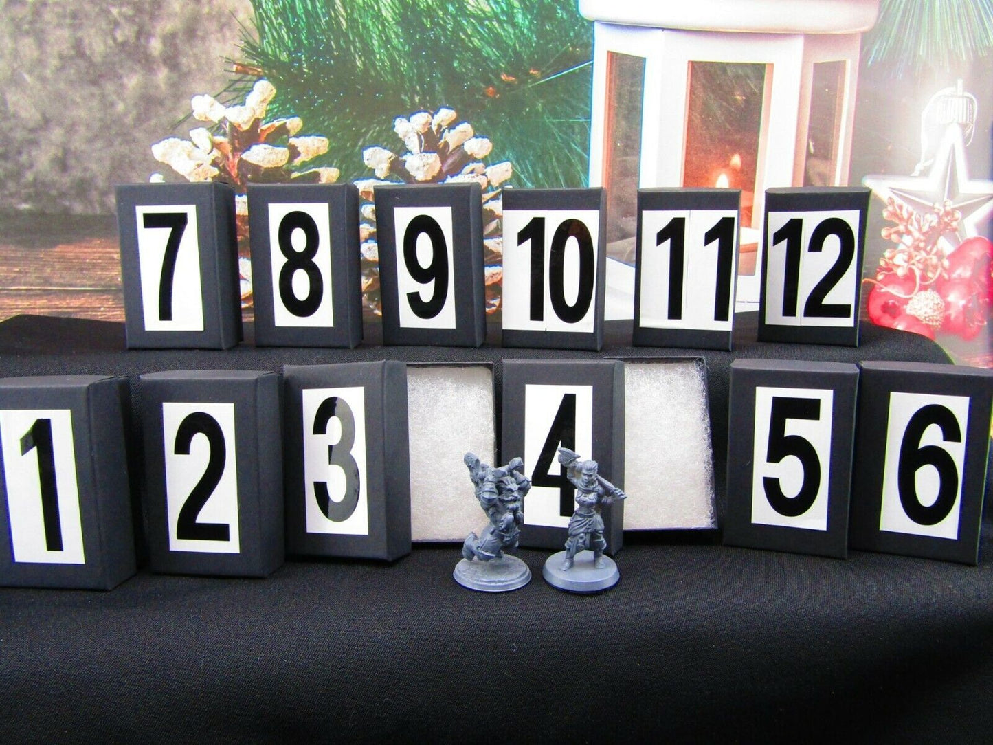 12 Days of Christmas Advent Calendar Fantasy Minis Miniature Figures Set Model