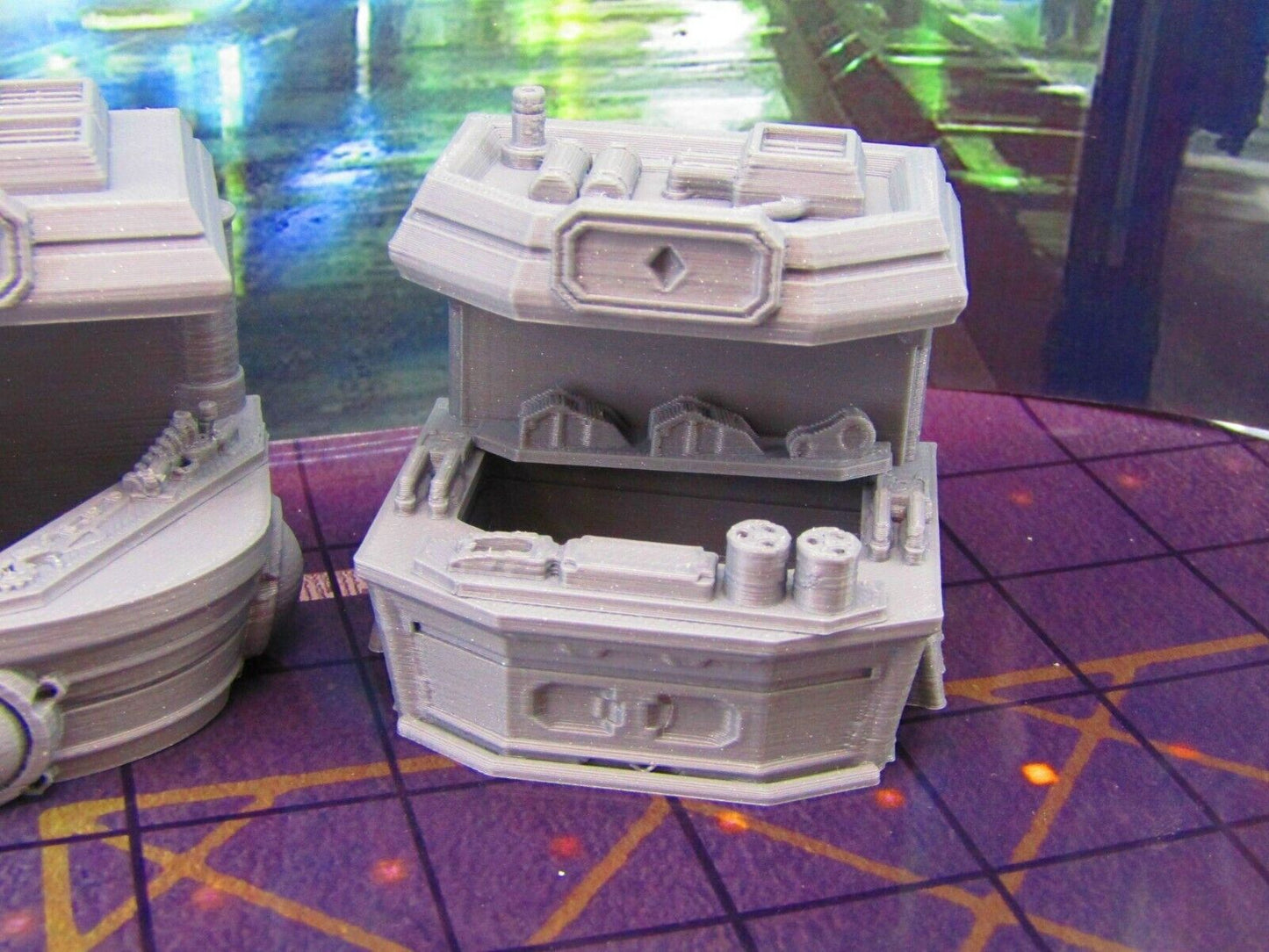 15pc Set of 3 Sci Fi Black Market Stalls, Wares, & Merchants Miniatures Mini Set
