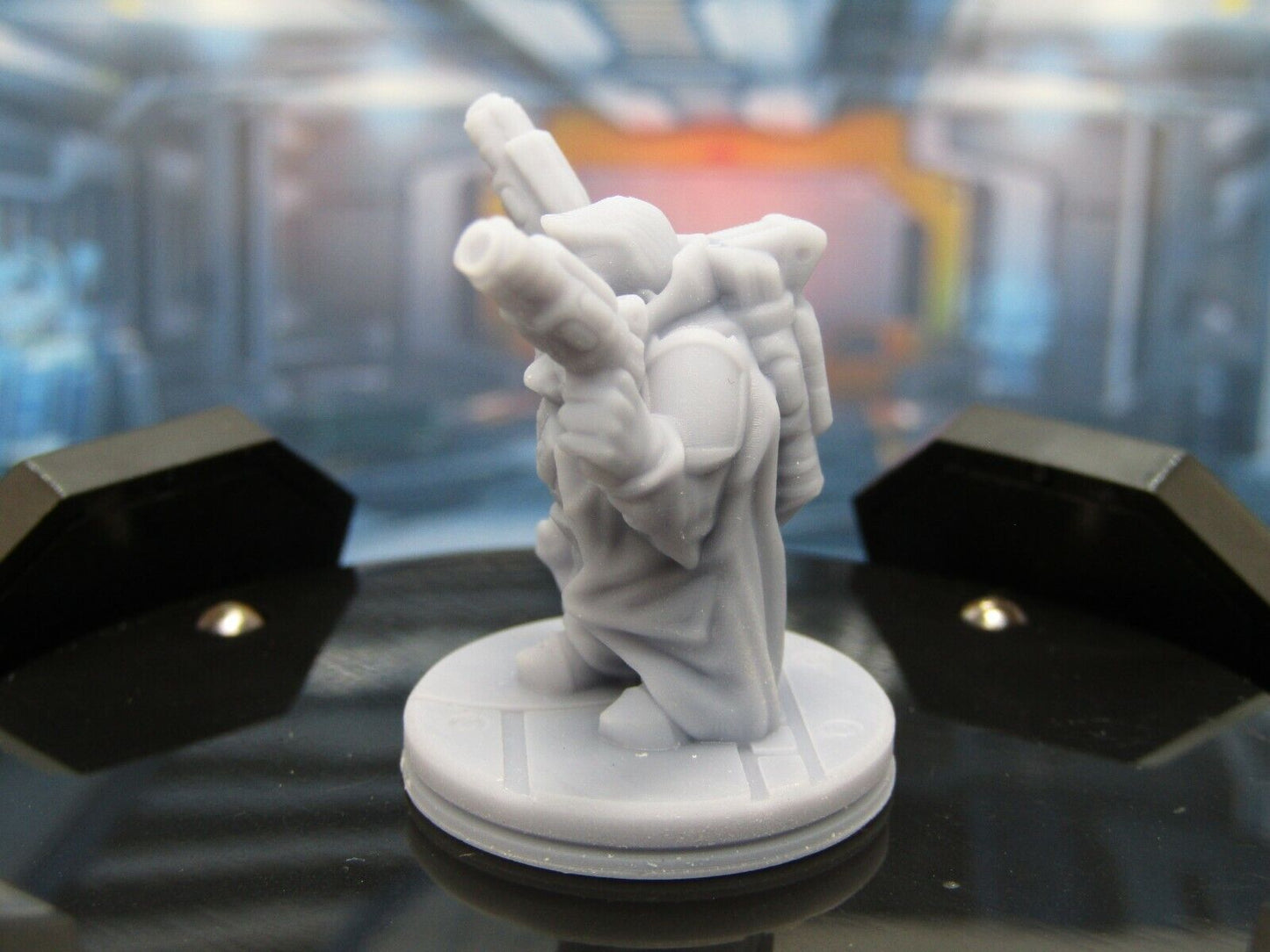 Dwarven Gunslinger Gunner Mini Miniature Scatter Terrain Scenery 3D Printed Mode