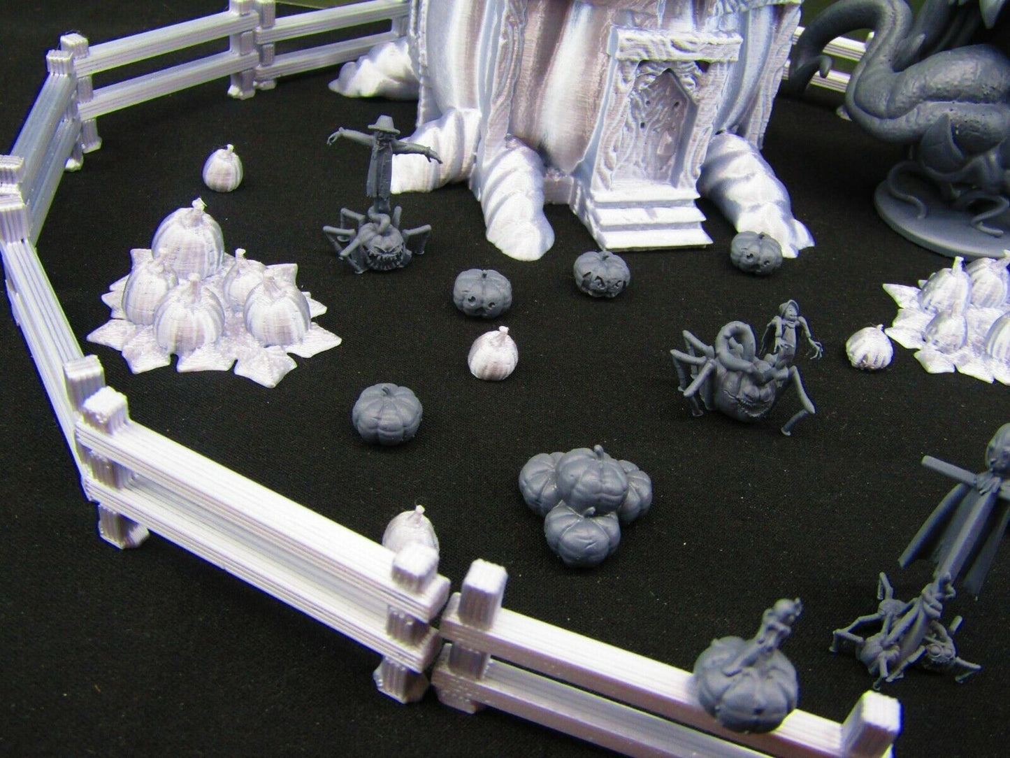 36pc Halloween Pumpkin Blight Farm Encounter Set Scatter Terrain Scenery