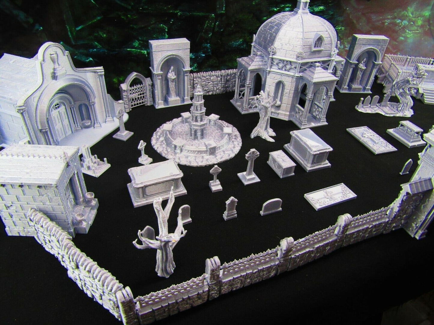 73pc Large Cemetery Graveyard Tomb Grave Set Scatter Terrain Scenery Tabletop