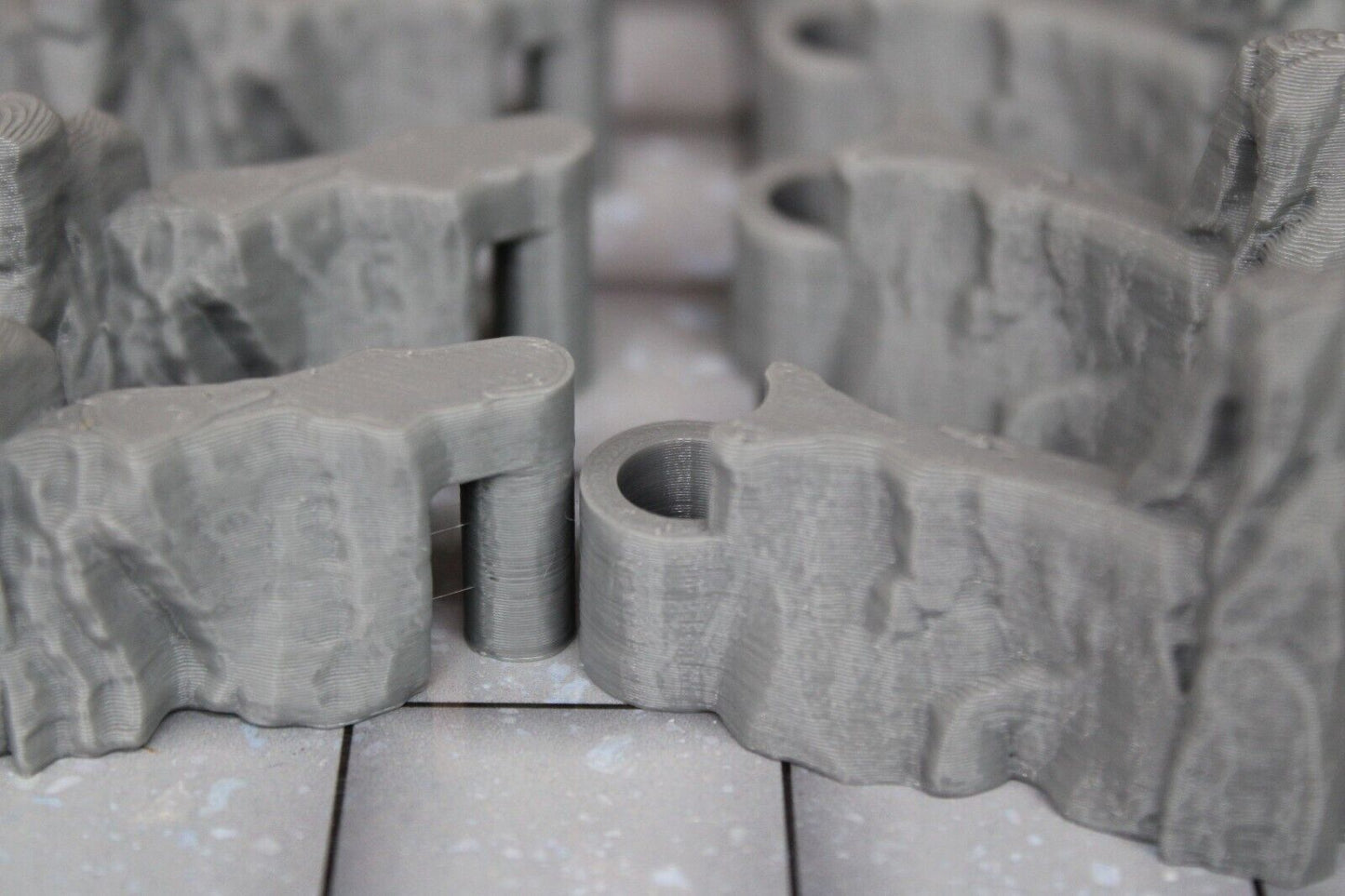 8pc Dry Cavern Dungeonsticks Stone Wall Ends Walls Map Tile Set Scenery D&D