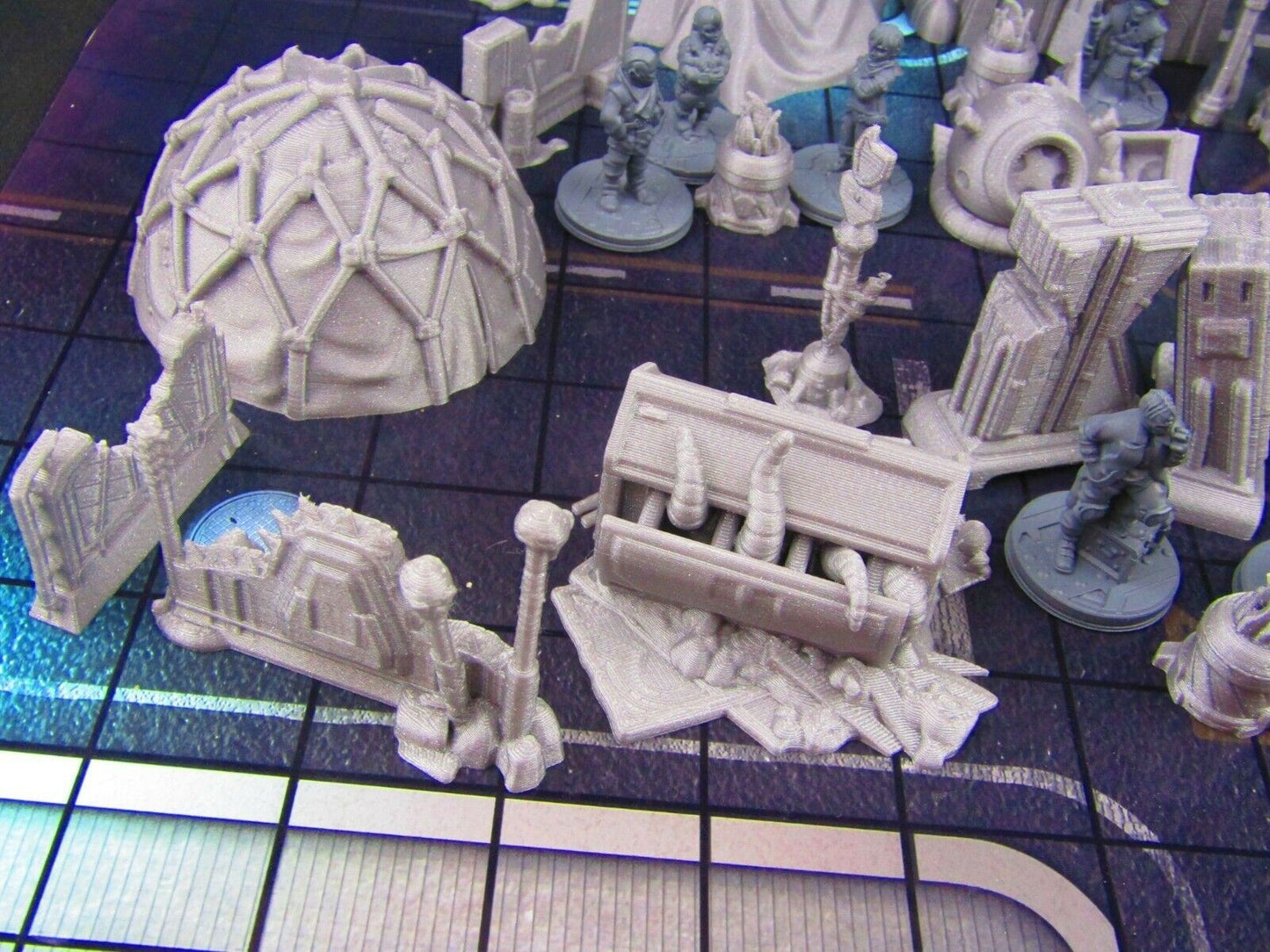 24pc Inner City Poverty Stricken Slums Scenery Scatter Terrain 3D Printed Model