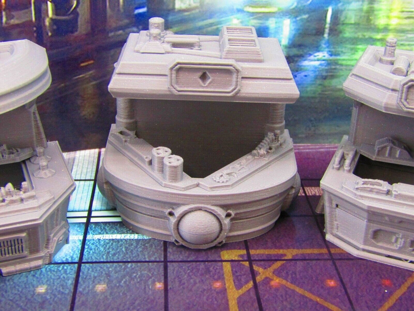 15pc Set of 3 Sci Fi Black Market Stalls, Wares, & Merchants Miniatures Mini Set