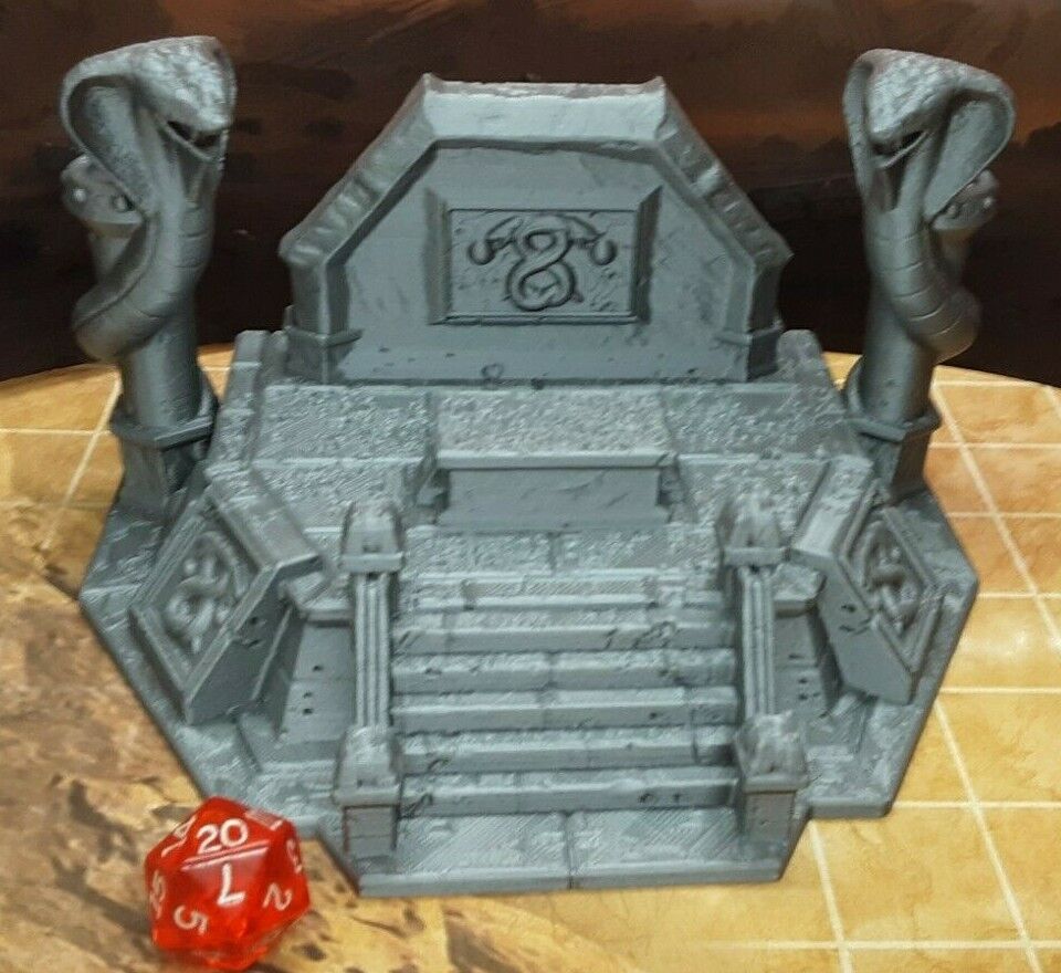Snake Altar Scatter Terrain Scenery Miniature Tabletop Fantasy Games