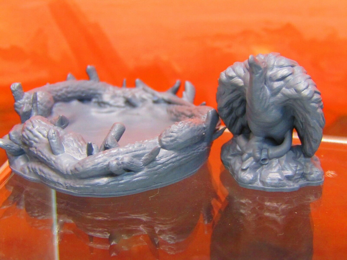 Buzzard Bird of Prey and Nest Mini Miniature Scatter Terrain Scenery 3D Printed