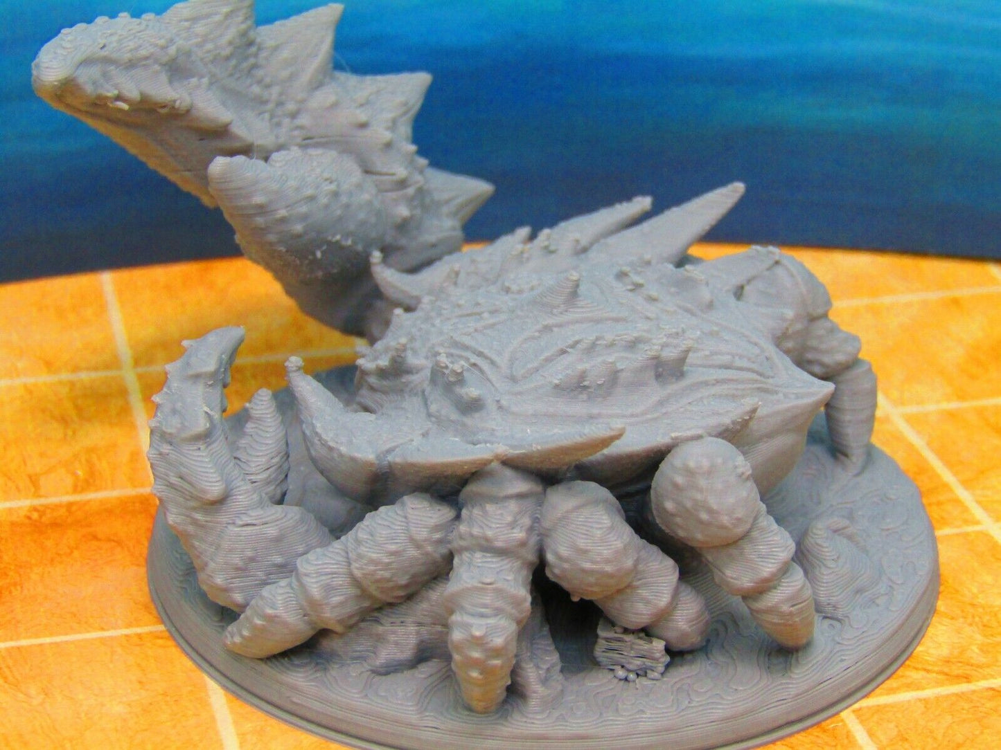 Large Dire Beach Crab Monster Mini Miniature Figure D Printed Model 28/32mm