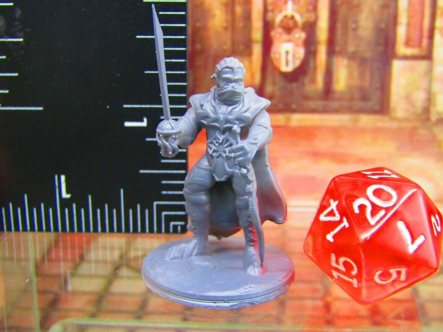 Dark Elf Rogue Thief Dual Wielding Mini Miniature Figure 3D Printed Model