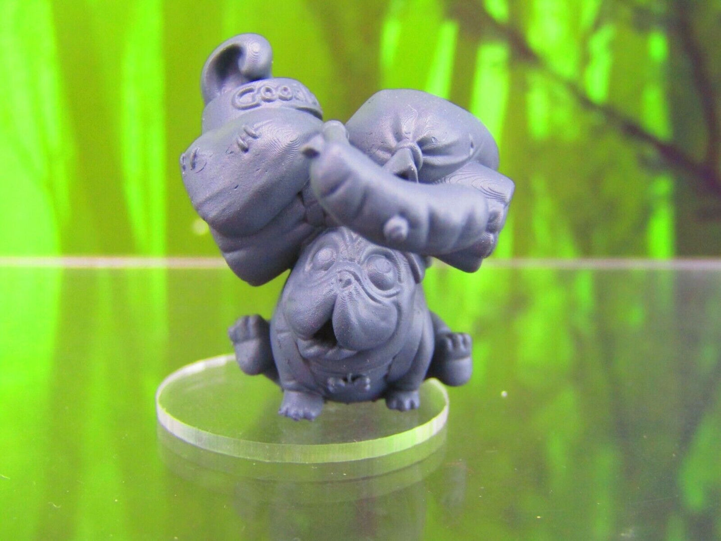 Pug Packdog Companion Pet Familiar Mini Miniature Figure 3D Printed Model