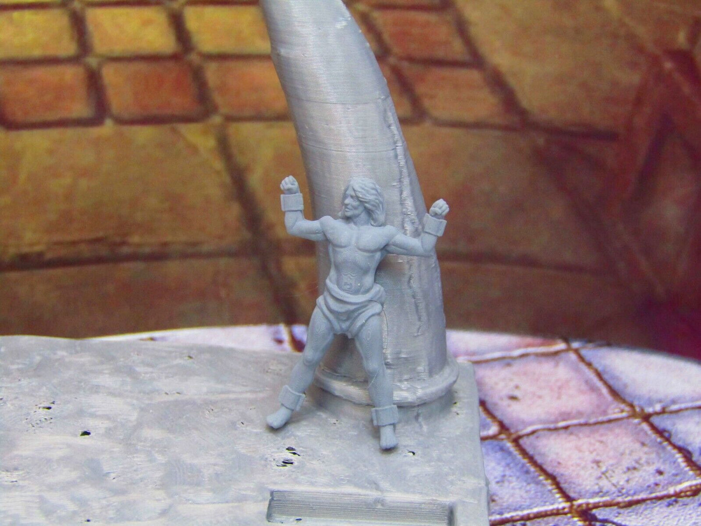 Cultists Sacrificial Torture Altar & 2 Sacrifice Victims Scenery Scatter Terrain