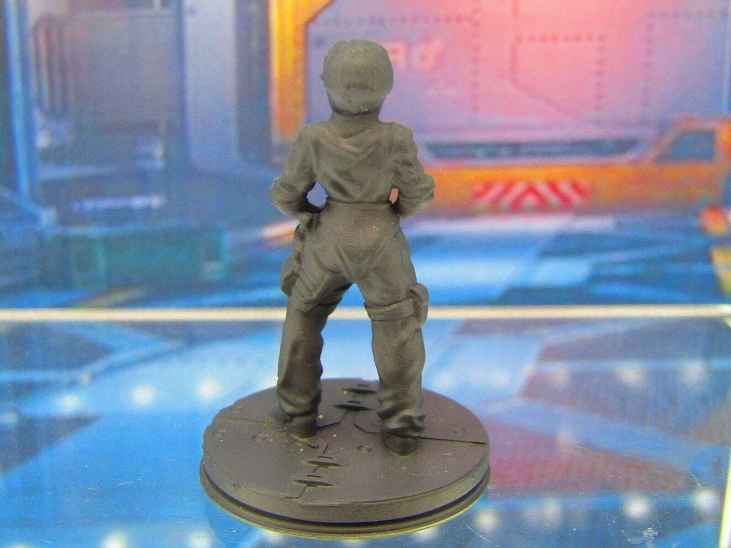 Alien Spaceship Female Fighter Pilot Mini Miniature Figure 3D Printed Model