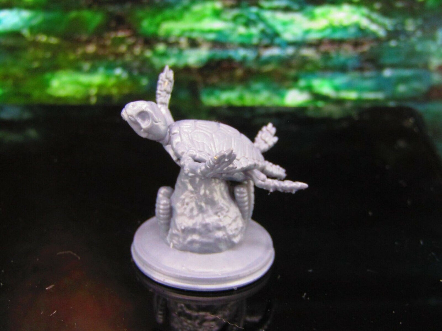 Undead Underwater Skeleton Sea Turtle Pose B Mini Miniature Model Character