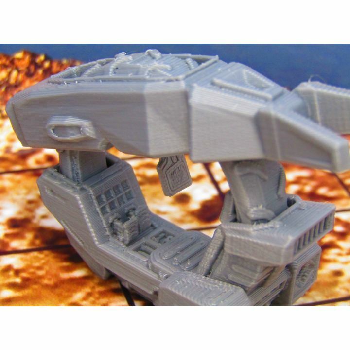 Pair of Single Wheel Bikes ATV Vehicles Terrain Scenery Miniature 3D Printed