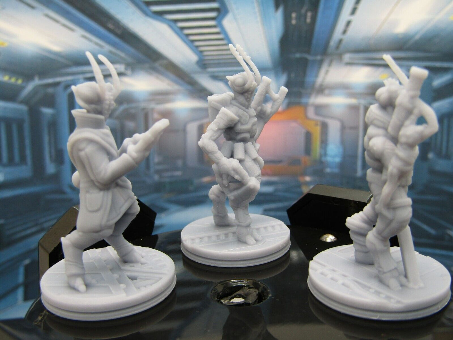 Alien Insectoids Lot of 3 Mini Miniature Scatter Terrain Scenery 3D Printed