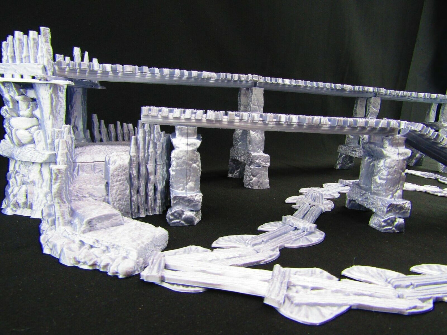 Swamp Goblin / Rogues Hideout Set w/ Bridge Walkway Scatter Terrain Scenery 3D