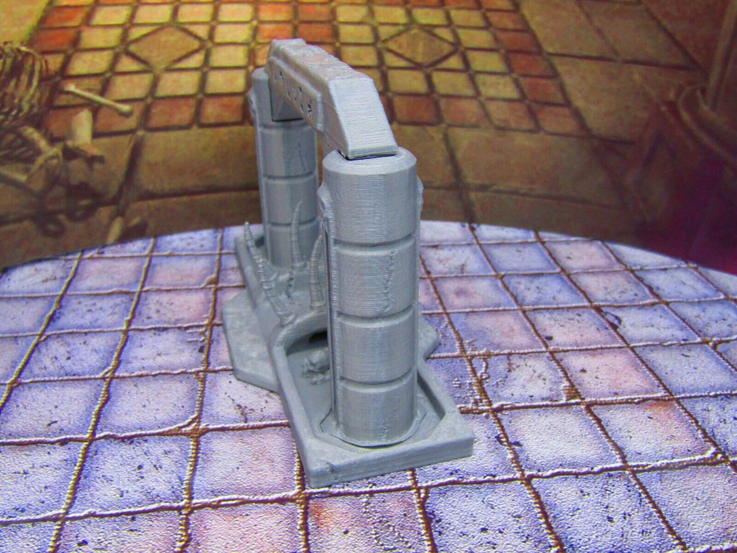 River of Blood Crossing Entryway Archway Bridge Entrance Scenery Scatter Terrain