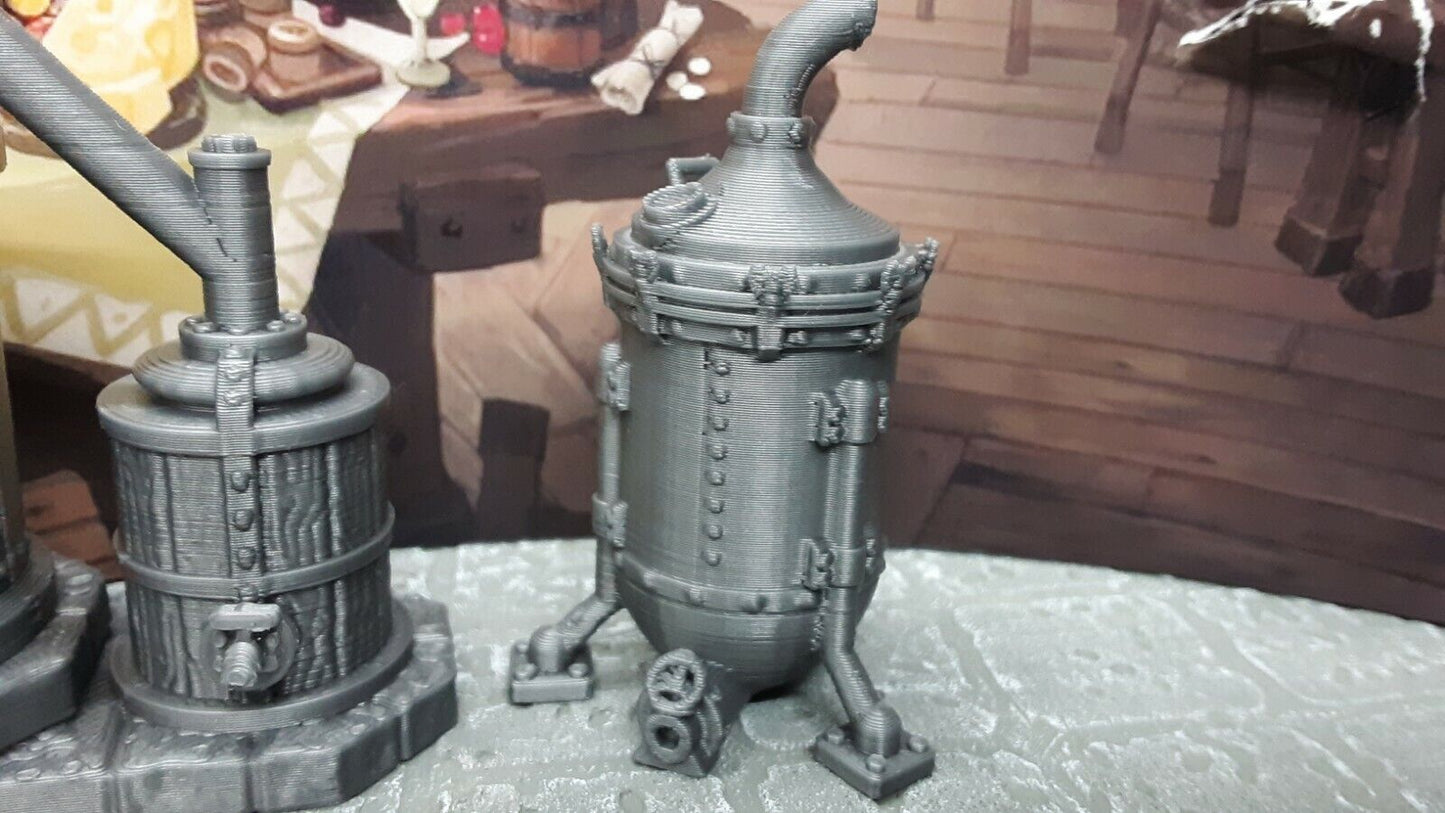 Dwarven Boil Kettle & Spirit Still 28mm Model Dungeons & Dragons Scatter Terrain