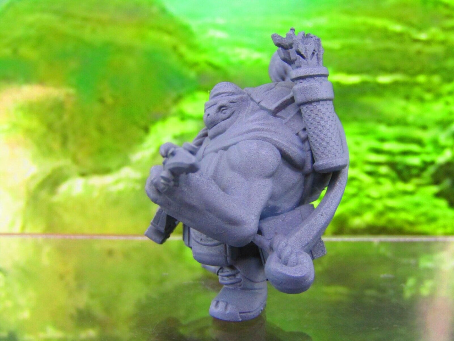 Tortle Bard Musician w/ Guitar Mini Miniatures 3D Printed Model 28/32mm Scale