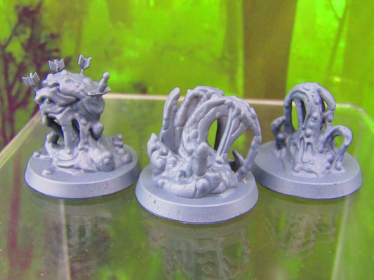 3pc Jelly Goo Ooze Set Mini Miniatures 3D Printed Resin Model Figure 28/32mm