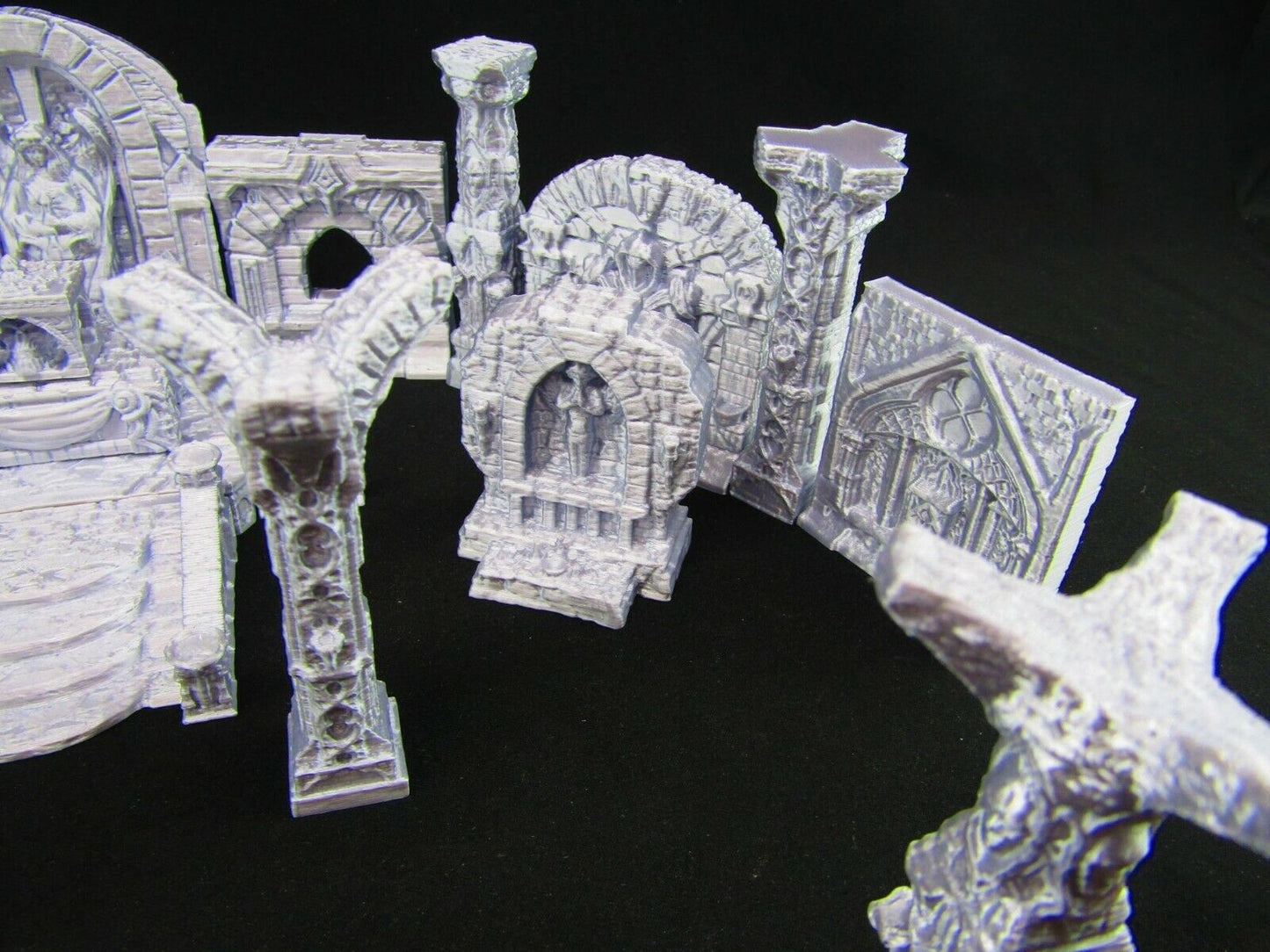 24pc Paladin Monastery Church Set Scatter Terrain Scenery 3D Printed Mini