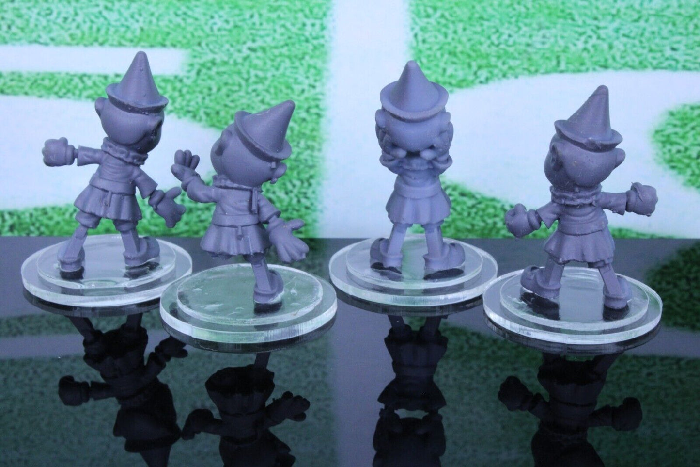 4pc Puppet Throwers Mini Miniature Player Tabletop Blood Fantasy Football Bowl