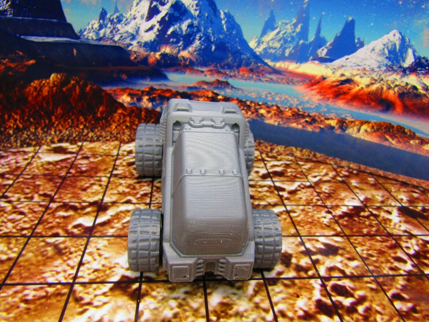 Explorer Surface Buggy ATV Vehicle Scatter Terrain Scenery Miniature 3D Printed