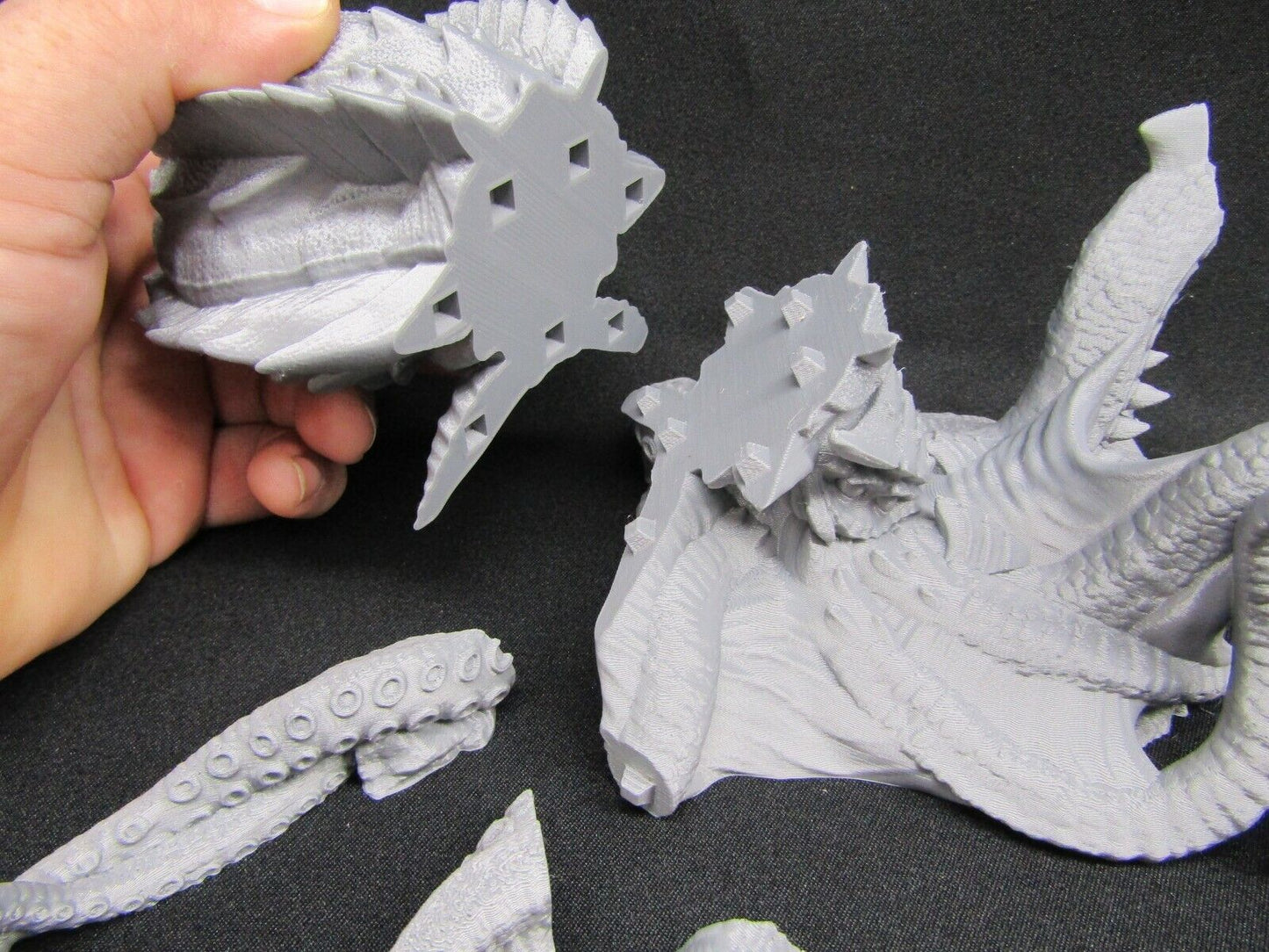 Kraken Sea Monster Mini Miniature Figure Scenery Terrain 3D Printed Model