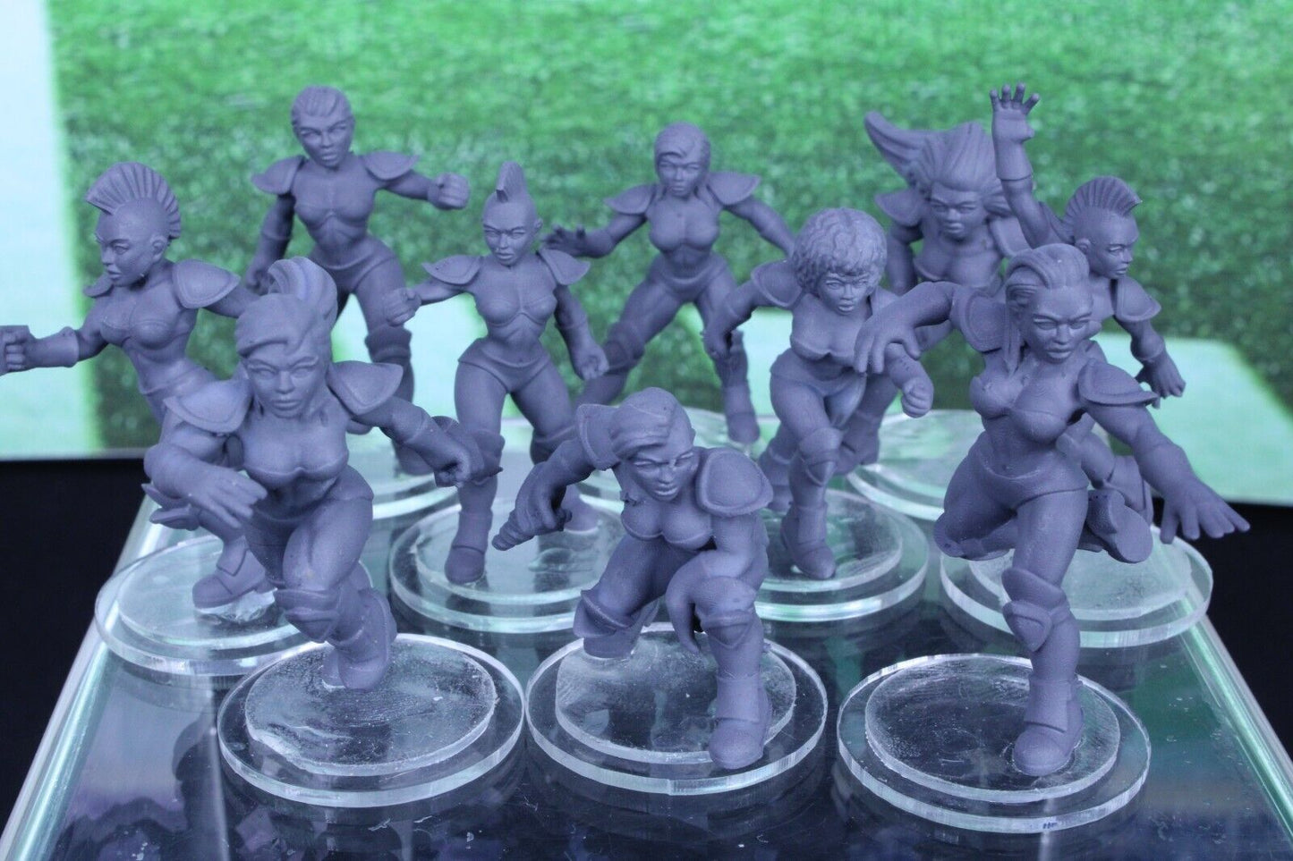 10PC Linewoman Set Mini Player RPG Tabletop Blood Fantasy Football Bowl Team