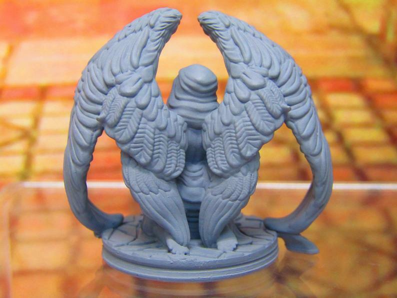 Fallen / Captured Angel Holy Order of Ash Mini Miniature 3D Printed Model