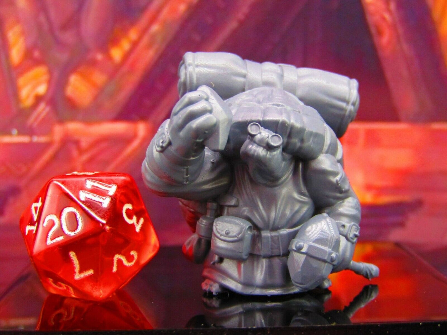 Tortle Artificer Archaeologist Scientist Mini Miniature Model Character Figure