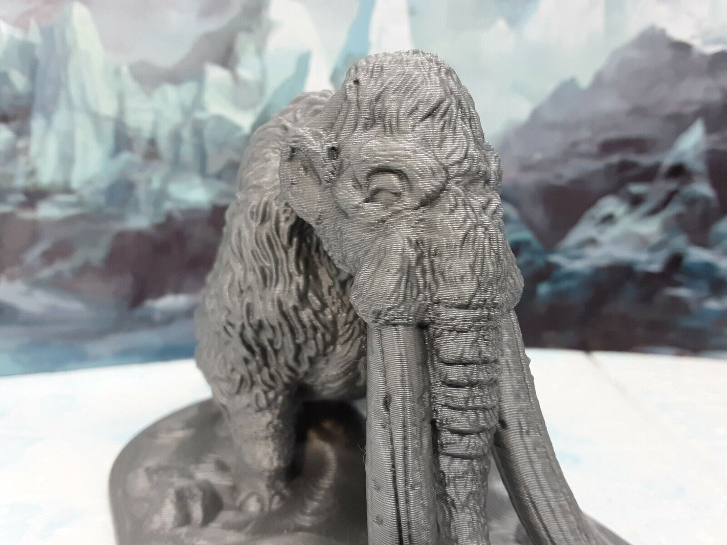 Woolly Mammoth Miniature Mini Figure Tabletop Game Piece Dungeons & Dragons