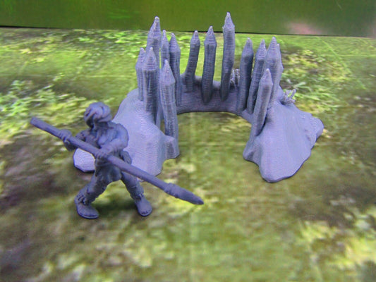 Tribal Prehistoric Caveman Hunter & Spike Trap Set Scatter Terrain Scenery