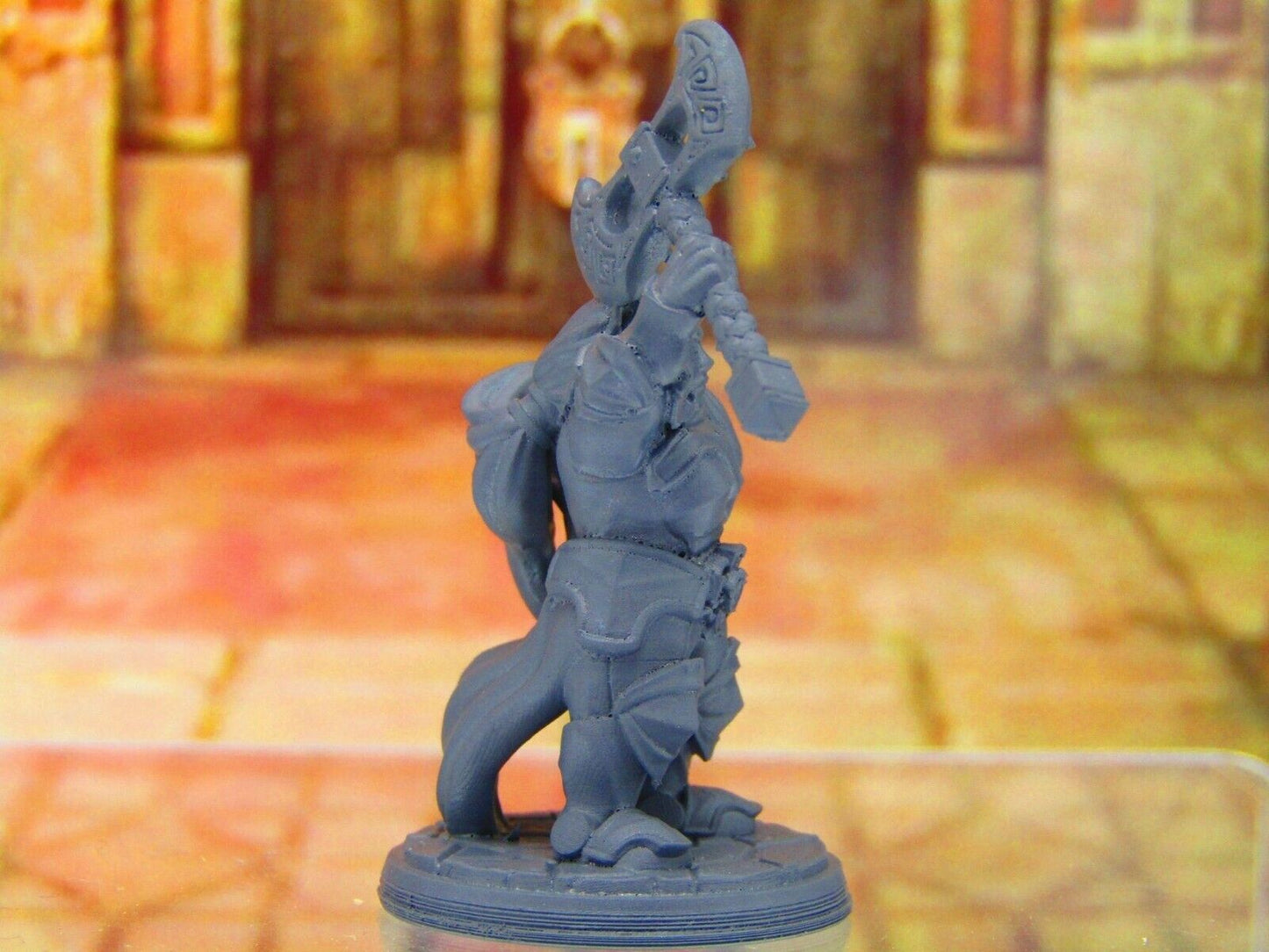 Rilonaa Ironmind Female Captain Warrior Dwarf Mini Miniature 3D Printed Model