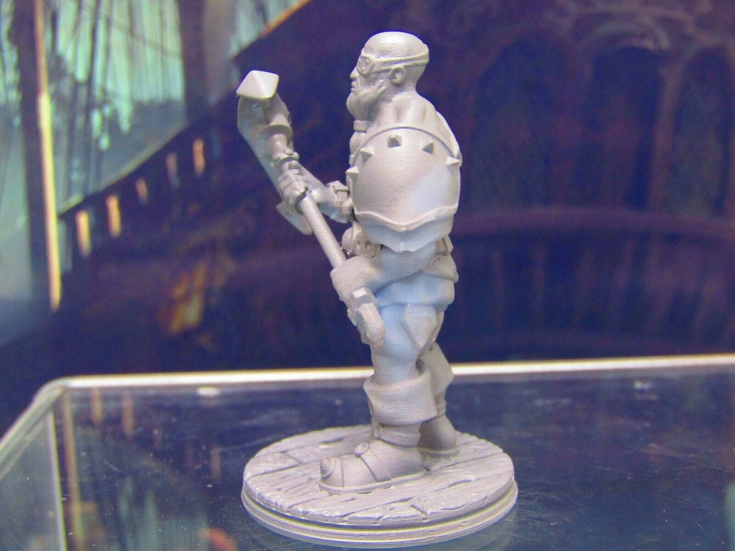 Pirate Muscleman Mini Miniature Figure 3D Printed Model 28/32mm Scale Fantasy