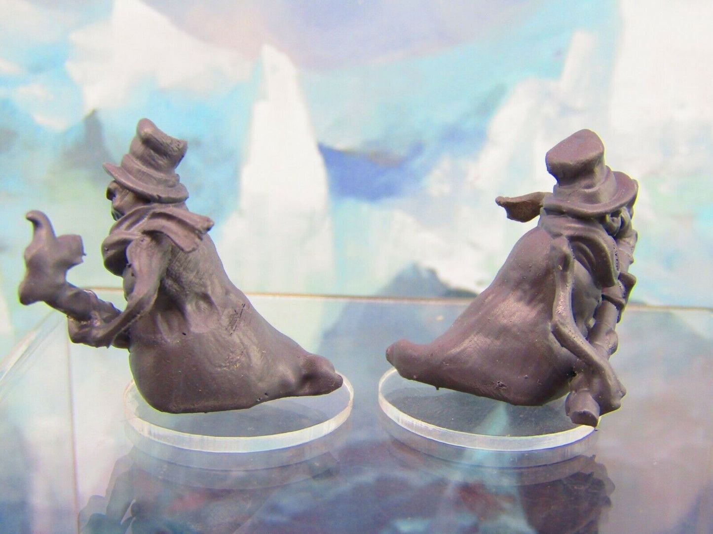 Evil Snowman Monster Pair Mini Miniature Figure 3D Printed Model 28/32mm Scale