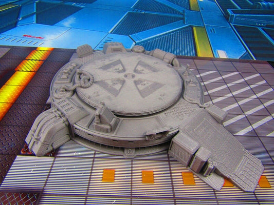 Space Ship Starfighter Landing Pad Scenery Scatter Terrain 3D Printed Model