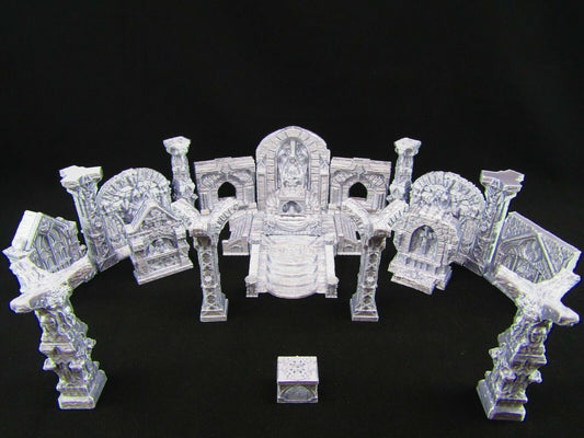 24pc Paladin Monastery Church Set Scatter Terrain Scenery 3D Printed Mini