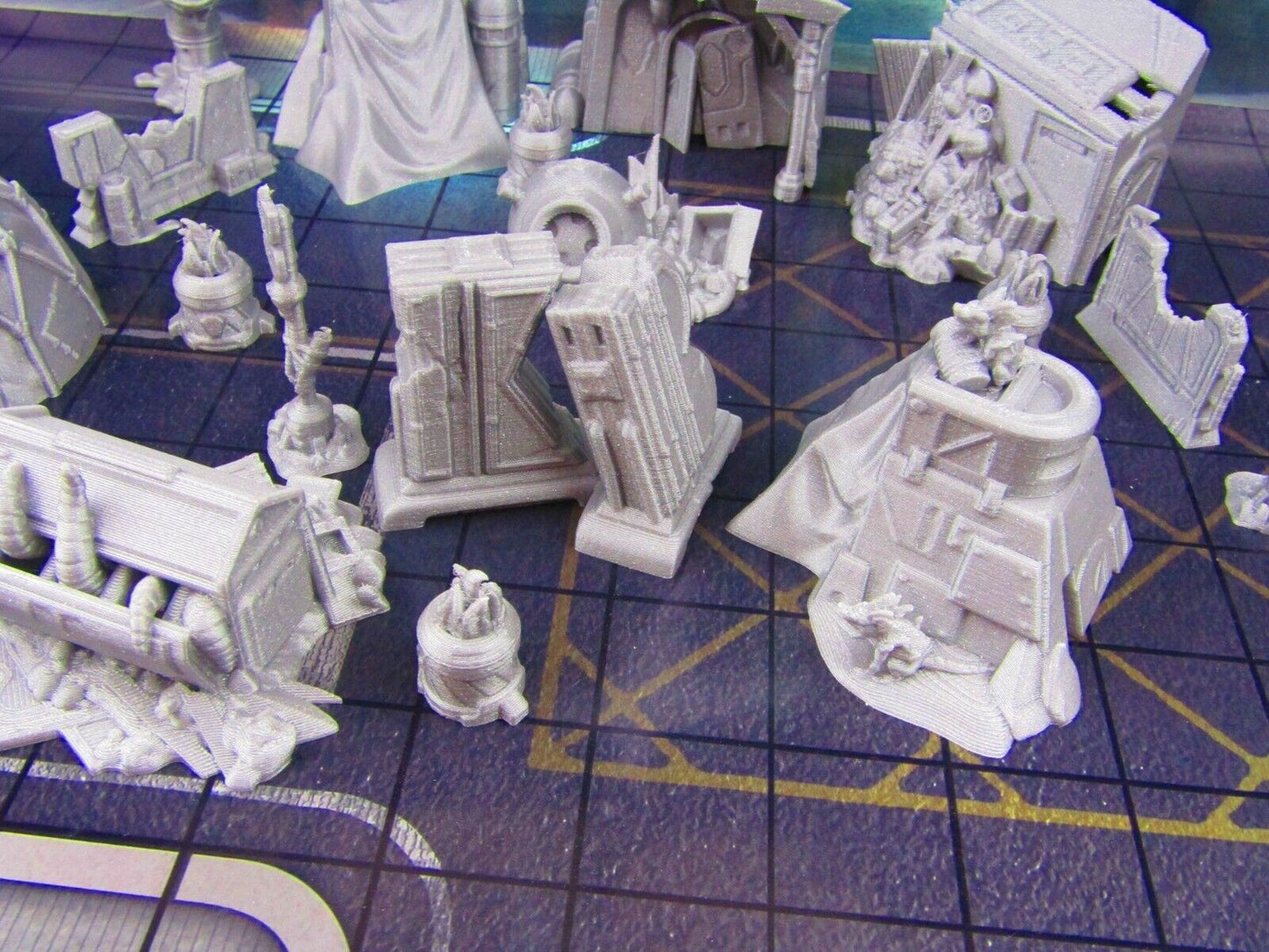 18pc Inner City Poverty Stricken Slums Scenery Scatter Terrain 3D Printed Model
