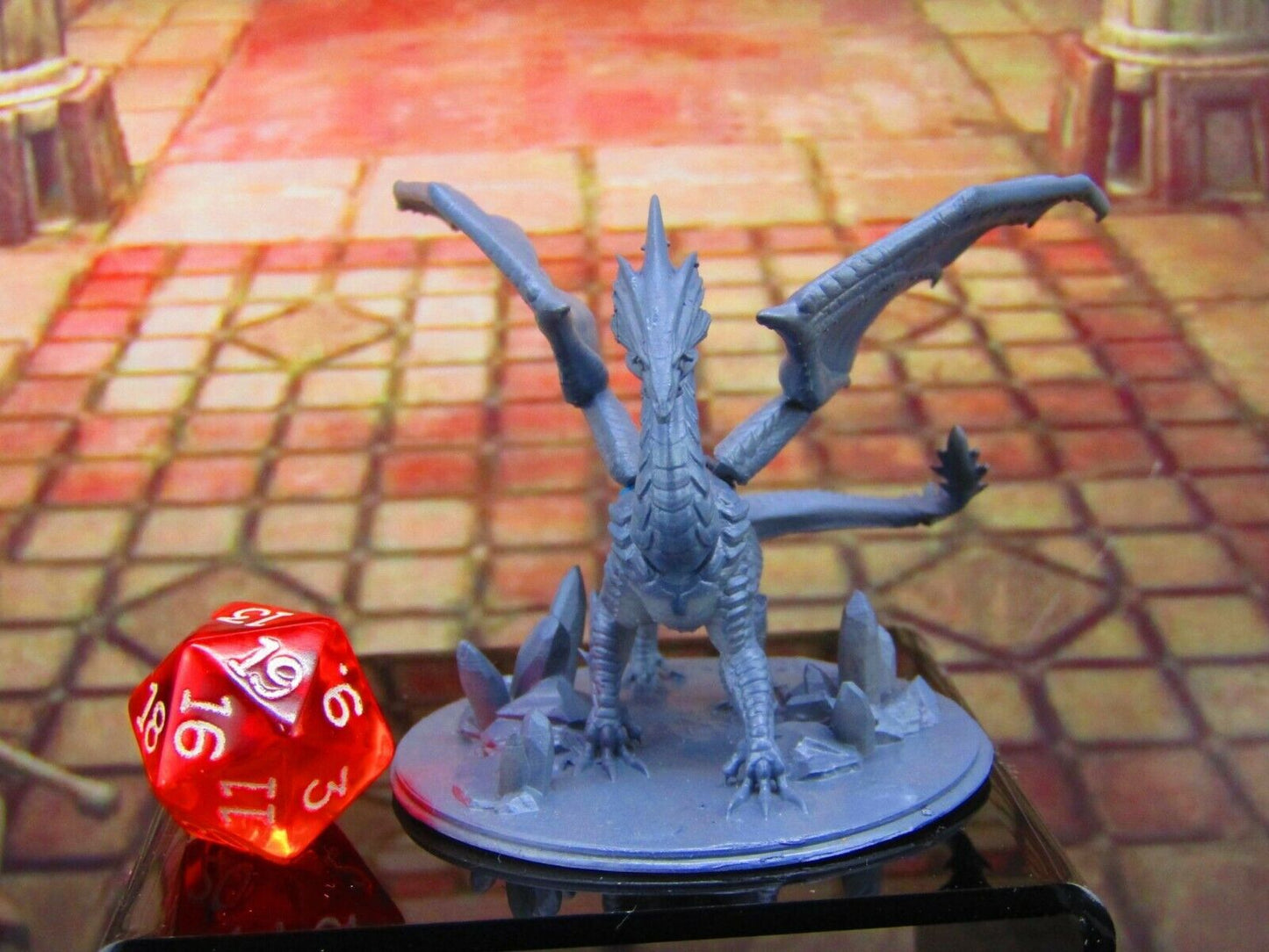 Underground Cave Dragon of the Depths Mini Miniature Model Character Figure