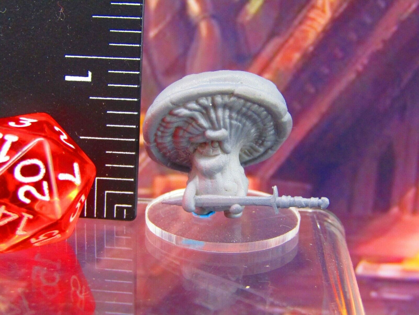 Shroomie Swordsman Mushroom Men Myconid Fungus Folk Mini Figures 3D Printed