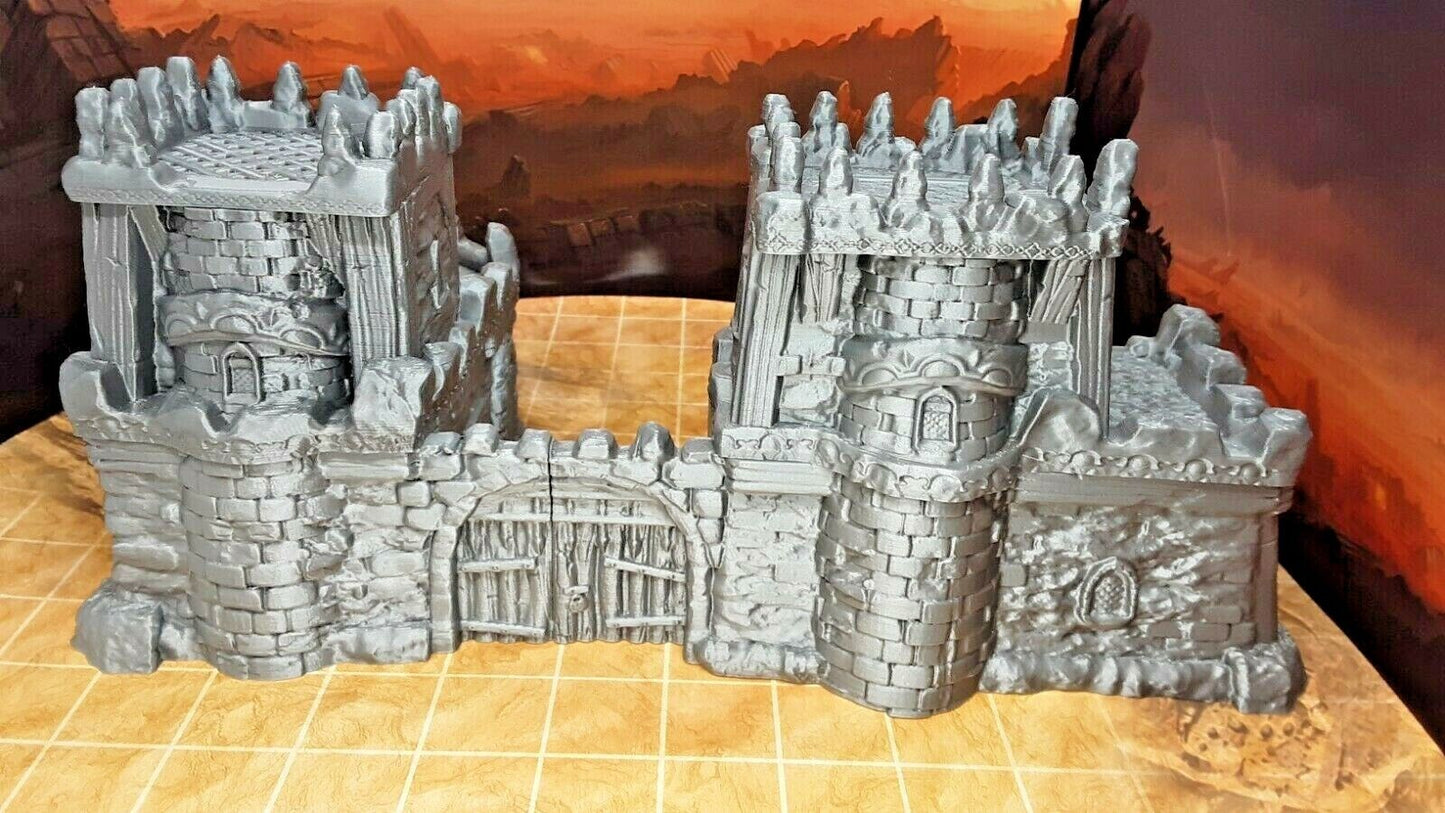 4 Room 3 Floor Fortress / Outpost Entrance Scenery Terrain Tabletop Fantasy D&D