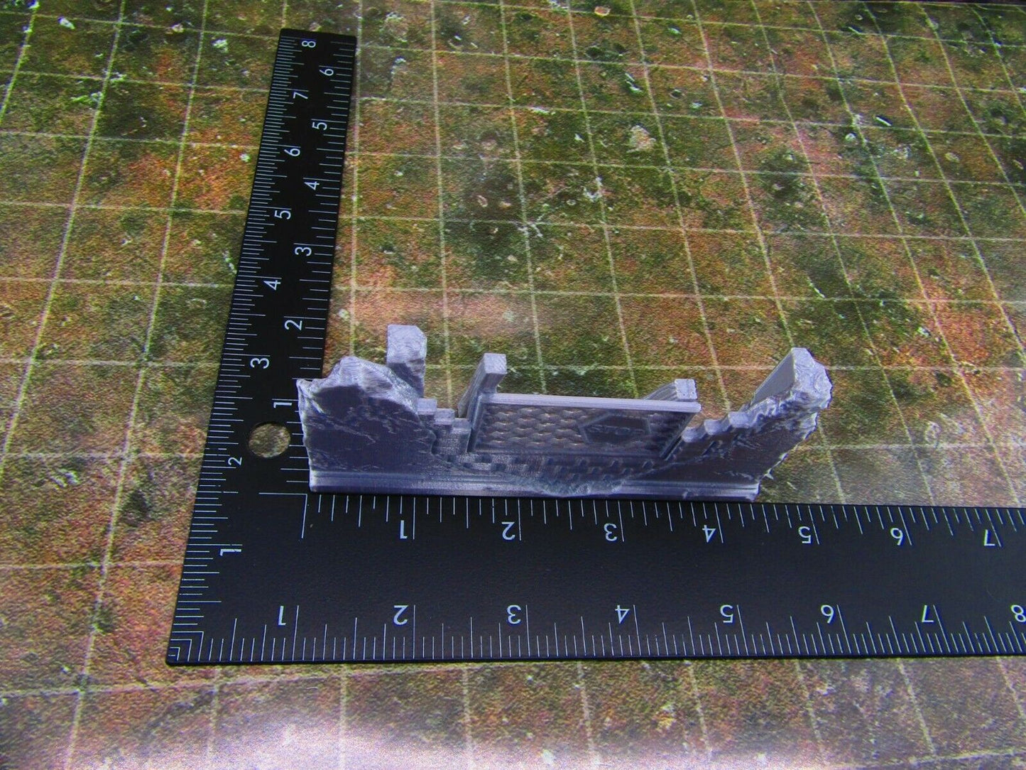 2pc Building Rubble Straight Brick Wall B Scatter Terrain Scenery Wasteland