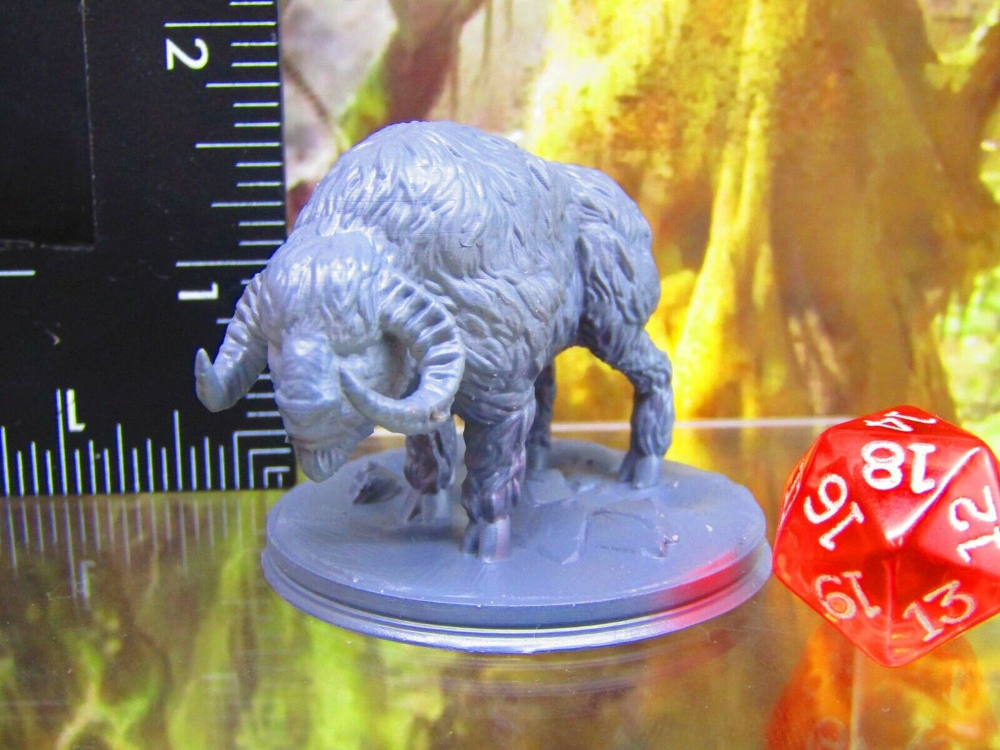 Buffalo Bison Animal Mini Miniature Figure 3D Printed Model 28/32mm Scale RPG