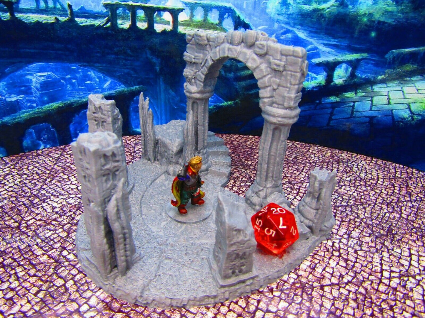 Merfolk Mermaid Deep Sea Plaza City Center Scenery Scatter Terrain Props